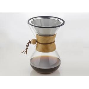 China 6 Cups Pour Over Drip Coffee Maker With Cone Filter FDA LFGB Certificate supplier