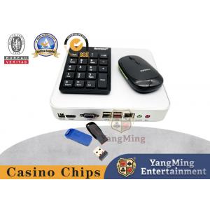China Stainless Steel Silver Mini Computer Console Poker Casino Table Baccarat Game System Host supplier