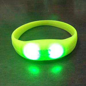 China Amazing Glow Personalized Silicone Sound Motion Activated LED Light Up Bracelet Blinking Wristbands Bracelets in bulk custom supplier