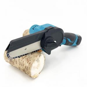 21V Brushless Hand Battery Cordless Mini Chain Saw 4 Inch Wood Cutting Machine