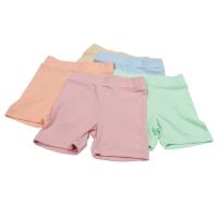 China 100% Ribbed Cotton Custom Made Tee Shirts 260gsm Little Girl Boy Basic Shorts on sale