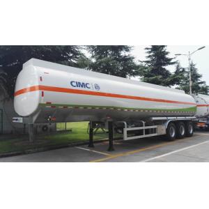 3pcs Axle Second Hand Semi Trailers Round Shape With 40m3 Tanker Capacity