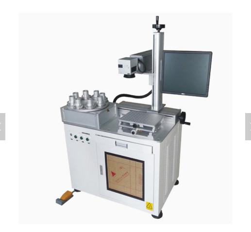 Lamp Bulb Rotary marking machine/multi-station led bulb fiber laser marking