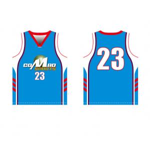 China 4XL Single Custom Basketball Jersey , Sublimation Men'S Basketball T Shirt supplier