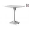 Glass FRP / Marble Restaurant Dining Table Luxury Round Shape Tulip Table Base