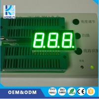 China Pure Green 3 Digit Seven Segment LED Display 0.56 Inch For Instrument Panel on sale