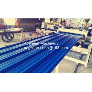 plastic PVC water and fire resistant, long life time wave tile panel making machine