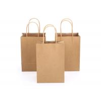 China Sturdy Takeaway Paper Bag , Eco Friendly Degradable Shopping Paper Bag on sale