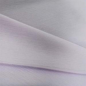 Solid 75d Crinkle Georgette Fabric Polyester Chiffon Material