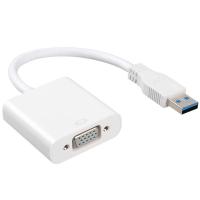 China 20cm USB 3.0 TO VGA Adapter Converter Cable With Chipset on sale