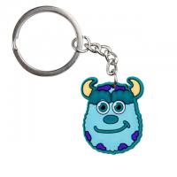 China Monster University Silicone Cute Cartoon Keychain PVC Soft Rubber Keychain on sale