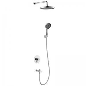 Bathroom Head Shower And Handshower Built-in Bath Shower Set Round Factory Directly Sell