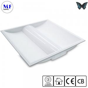 Commercial Lighting LED Panel Light Ceiling Troffer Light Fixtures 50W 2*4FT Flame-Retardant Anti Glare Dimmable Ceiling