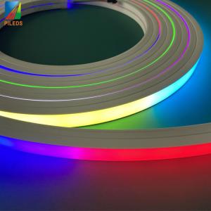 China Custom 12v 24v LED Neon Strip Light , Silicone Flexible Rope Light Ws2811 supplier