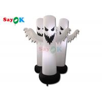 China 4.9Ft  Inflatable Halloween Decorations 3 Ghosts Model Halloween Decor With LED Light on sale