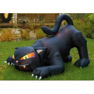 China CE Certificate Outdoor Giant Advertising Inflatables Black Cat For Halloween Festival supplier