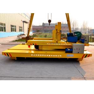 China Precast concrete workshop using motorized billet transfer car on rails supplier