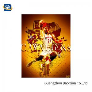 China Colorful 3D Lenticular Poster Printing For NBA Advertising 50 * 71cm supplier