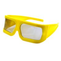 China Big Size 3D Glasses Yellow Frame for IMAX cinema Watching 3D 4D 5D Movie on sale