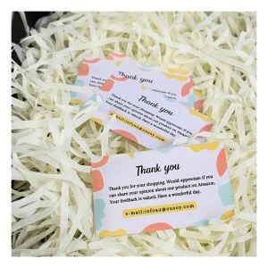 China Настраиваемая благодарственная открытка за поддержку моего малого бизнеса on sale