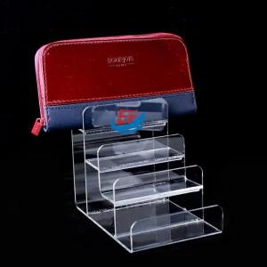 Transparent Multi- layer Tabletop Acrylic Display Stand For Purse Wallet Handbag