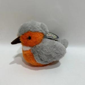 China Fluffy and Vivid Plush Kingfisher w/ Sound Animated Bird Toy BSCI Factory supplier