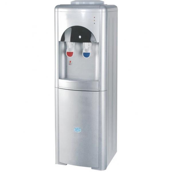 Standing office water coolers with storage cabinet or refrigerator cabinet for