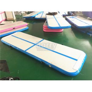 China Blue Air Tumble Track And Gymnastic Equipment , Air Track For Gymnastics supplier