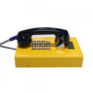 Full Keypad Stainless Steel Rugged Jail Phone SIP GSM With Handset