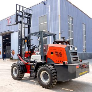 China Powerful Seated 3.5 Ton Rough Terrain Forklift Up To 48 Inches Fork Length supplier