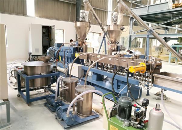 Plastic Twin Screw Extruder Machine For Filler Masterbatch Making CE ISO