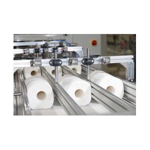 China 25bags/Min Paper Processing Equipment , 12rolls Toilet Roll Making Machine supplier