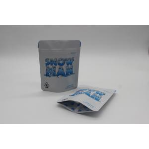 China Custom Printed 3.5g 7g 14g 1oz Mylar ziplockk Bag Foil Laminated For Packaging Cookie supplier