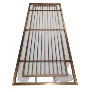 China 1219X2438mm Metal Surface Stainless Steel Room Divider For Hotel Lobby Partition supplier