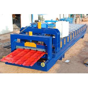 Steel Roof Glazed Tile Roofing Sheet Forming Machine With 18 Forming Stations