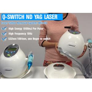 China ND YAG Q - Switched Laser For Tattoo Removal With Close Loop Self Contained Water Air Cooling supplier