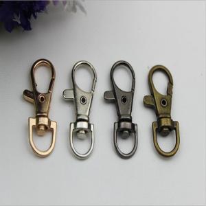 China Small zinc alloy metal 10 mm round swivel eye bolt lobster claw snap hook for lanyard supplier