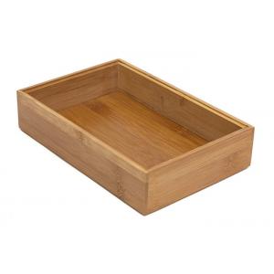 Bamboo Wood Stacking Drawer Organizer Box with Customized Size Bamboo Storage Box