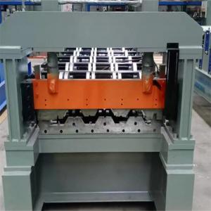 Steel Floor Decking Roll Forming Machine Hydraulic Cutting Roofing Construction