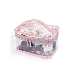 Easy Carrying Clear Cosmetic Bags For Travel Fashionable Design OEM Service