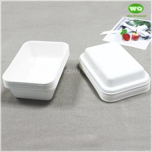 China 400ml Disposable Sugarcane Bagasse Potato Tray-High Quality Biodegradable Tableware/Disposable Sugarcane Tray Supplier supplier