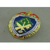 China Die Casting Souvenir Badges Double Tones Plating Metal Badges With Zinc Alloy on sale