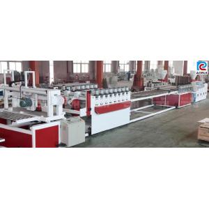 China PVC Wood Plastic Decoration Foamed Plate Machine , PVC Foam Board Machine For Toilet supplier