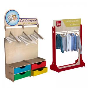 Custom Plywood Display Rack For Clothing Stores, Clothing And Accessory Display