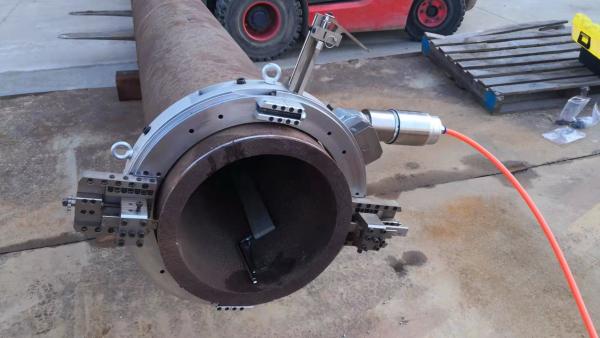Pipe Cutting and Beveling Machine with Pneumatic Motor, Pneumatic Pipe Cutting Beveling Machine
