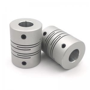 China Anodizing Silver Aluminum Shaft Coupling 50mm Spiral Beam Coupling supplier