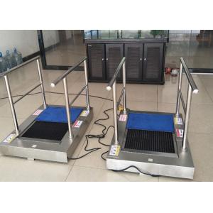 AC220 Kitchen Shoe Sole Cleaning Machine With Handrail , Cleaning By Water To Australia