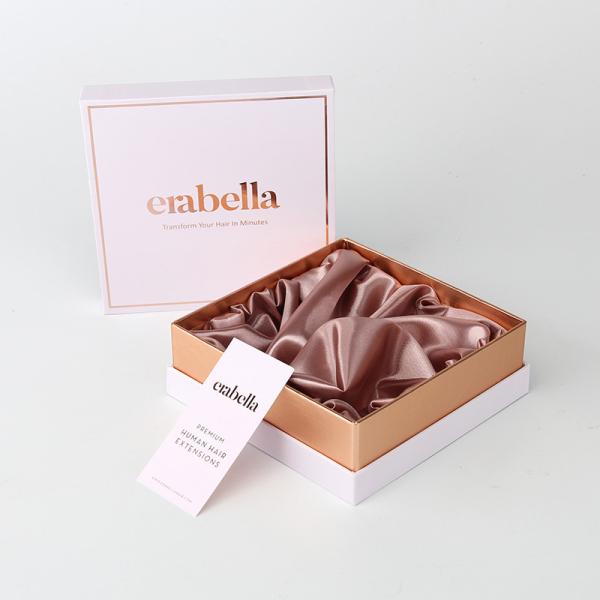 20cm Flat Pack Cardboard Gift Boxes Wig Packaging Printing Logo