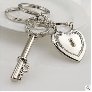 China Promotional Creative 3d Engraved Metal Keychains For Wedding Return Gift supplier