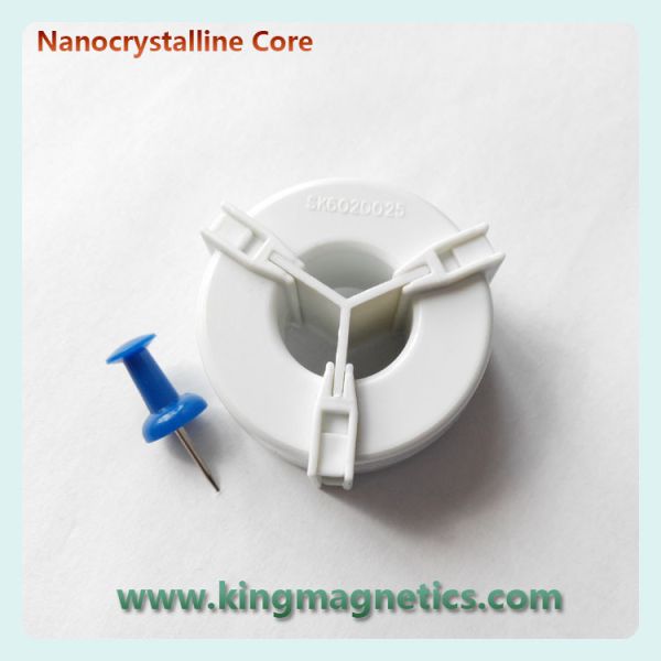 Three-phase high permeability nanocrystalline toroidal core with large unbalance current